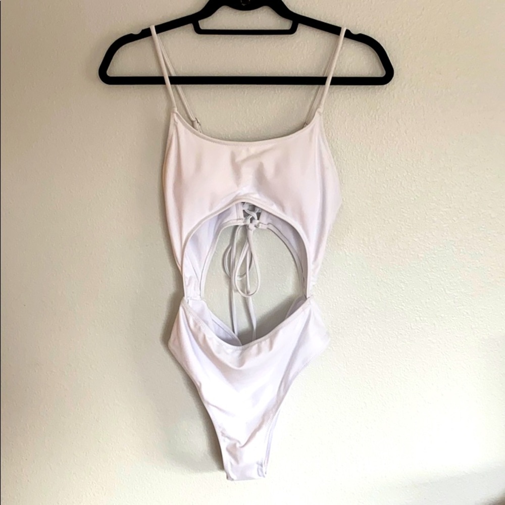 One piece cut out swimsuit